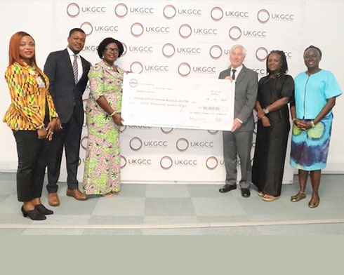 UKGCC donates GHS50,000 towards  Clinical Trials Unit at  UGMC