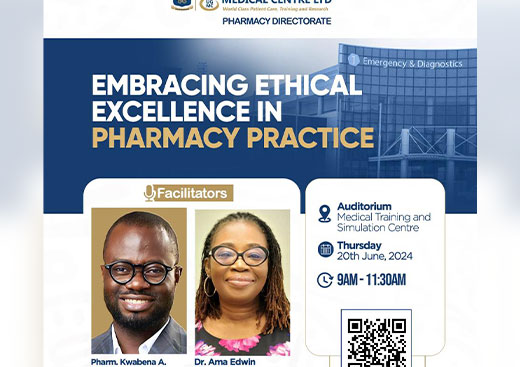 Embracing Ethical Excellence in Pharmacy Practice: An Upcoming Event at the University of Ghana Medical Centre