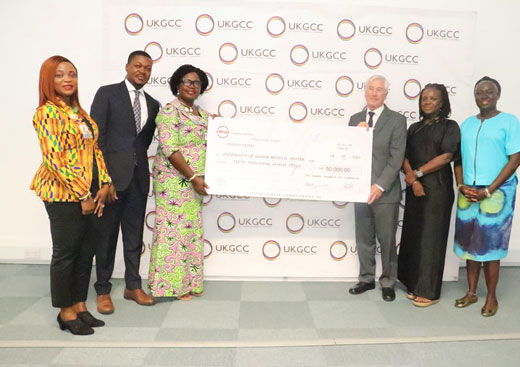 UKGCC donates GHS50,000 towards  Clinical Trials Unit at  UGMC